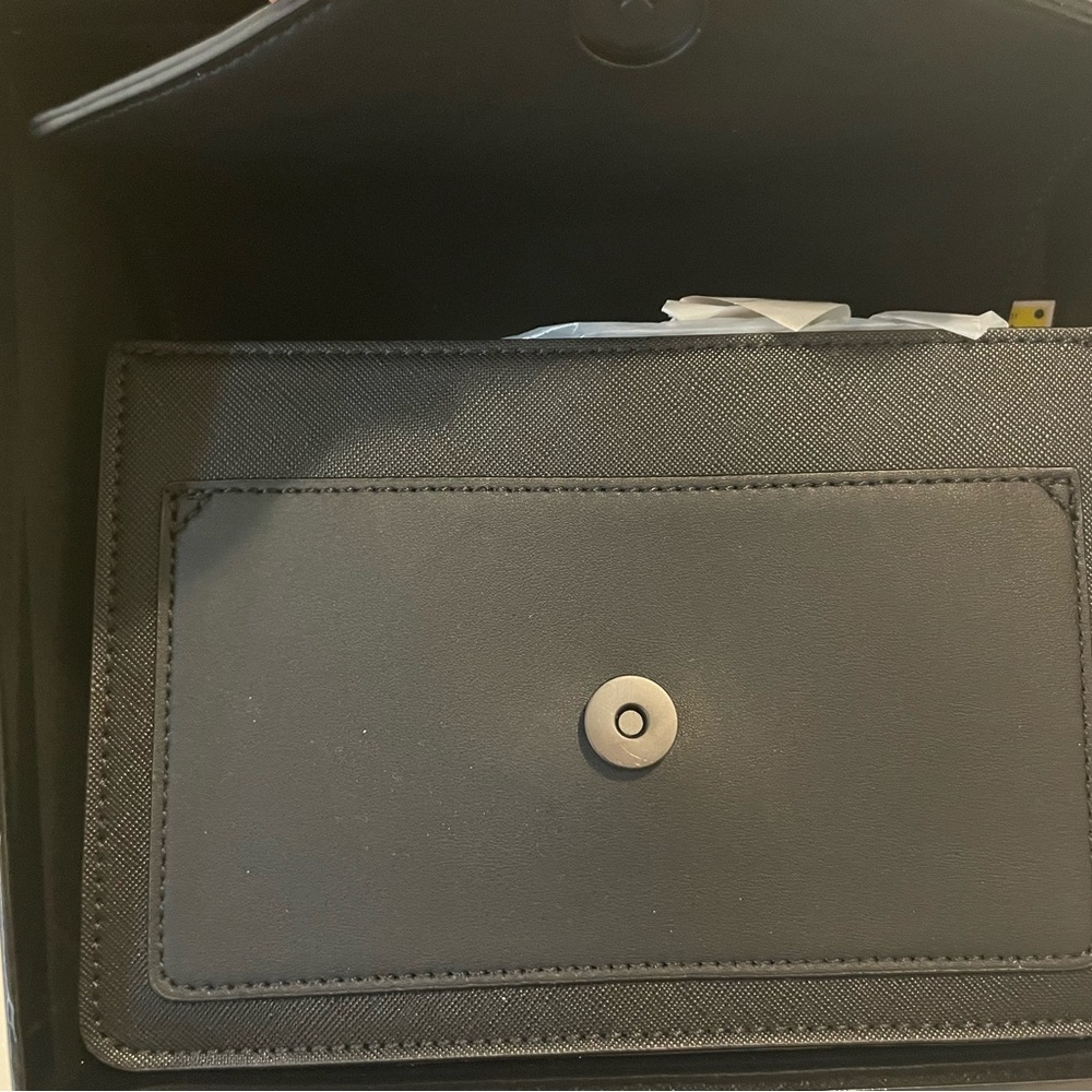 SOLD ALDO Black Monogrammed A Purse with chain New in Box - Picture 2 of 4